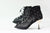 3" Rose -- Women's Lace-Up Boot -- Black Lace with Gold Heel