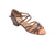 1.5" Skylar -- Block Heel Latin Sandal -- Bronze - Teddy Shoes
